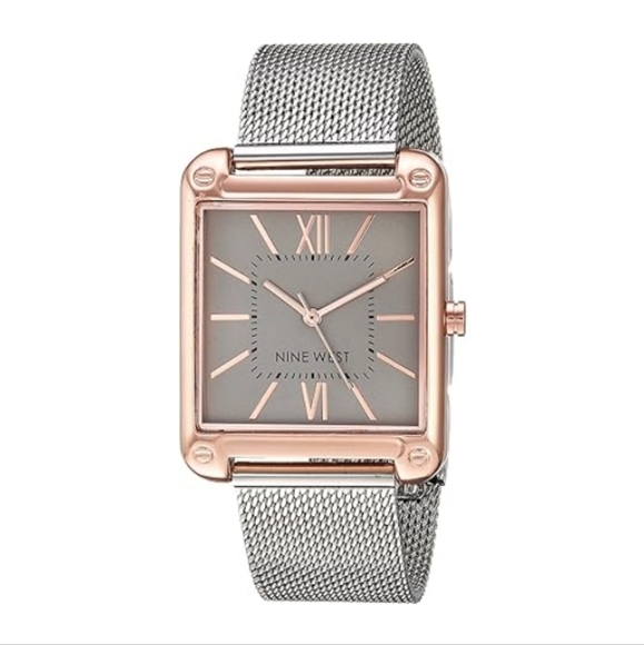 Women\'s Mesh Bracelet Watch Silver /Rose Gold main image 4